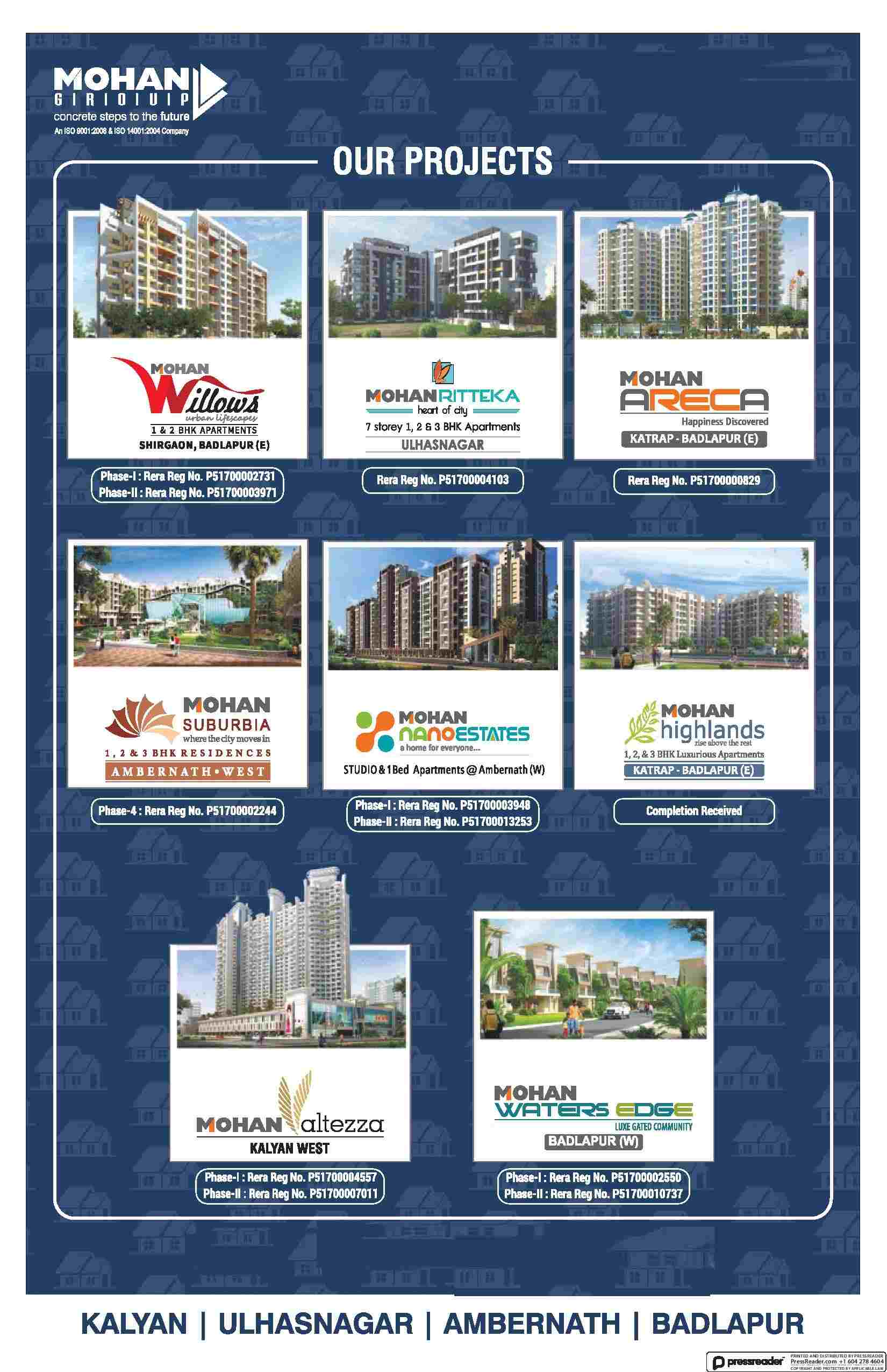 Invest in Mohan properties in Mumbai Update